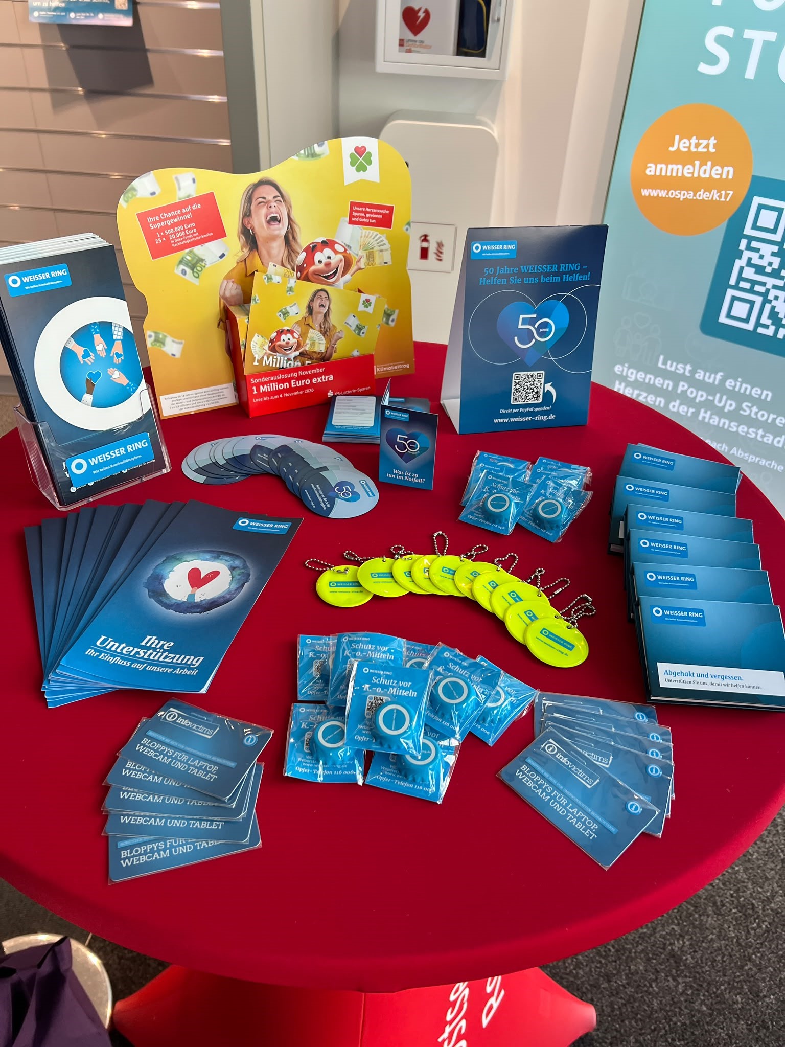 Give-aways im Pop-up-Store